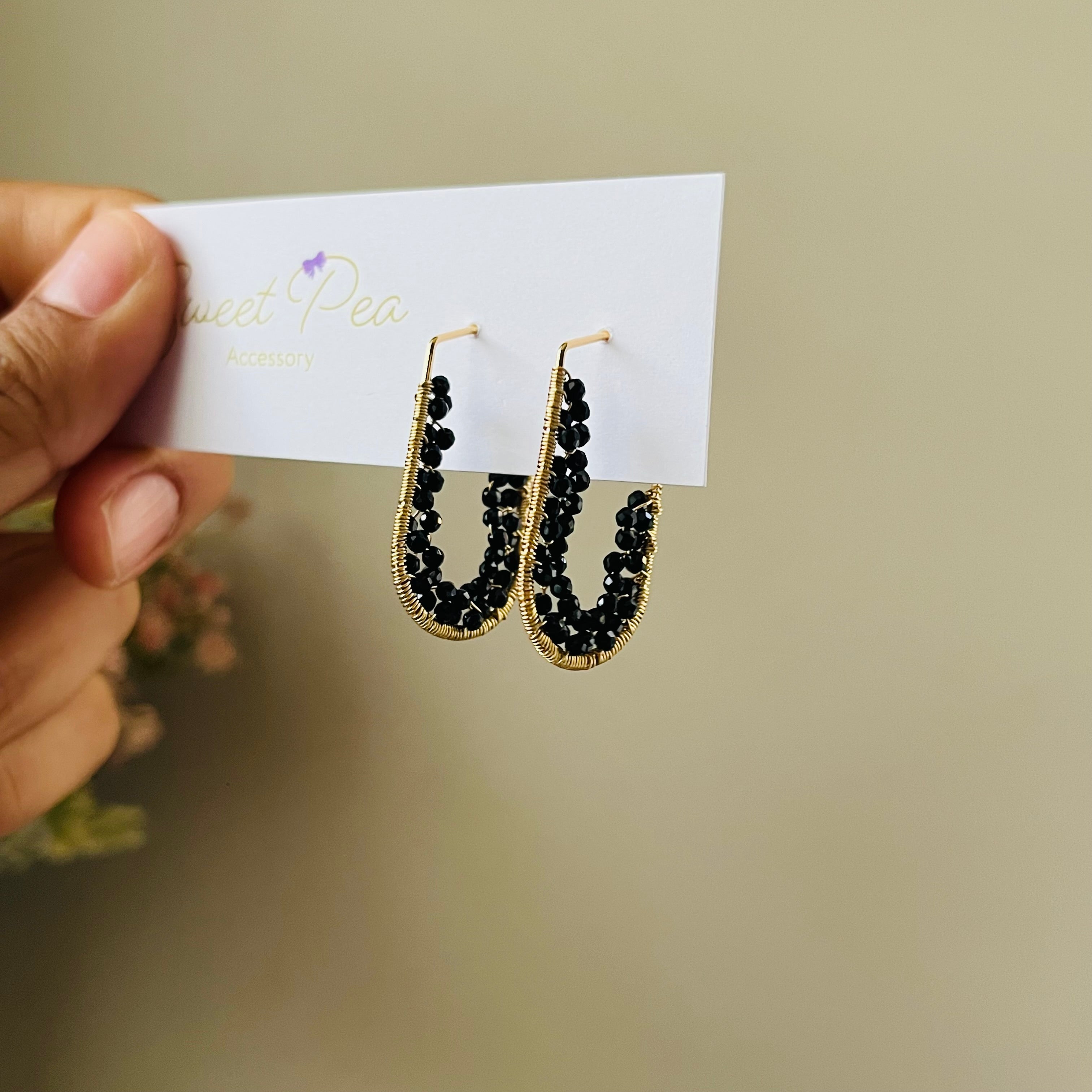 Wrapping earrings