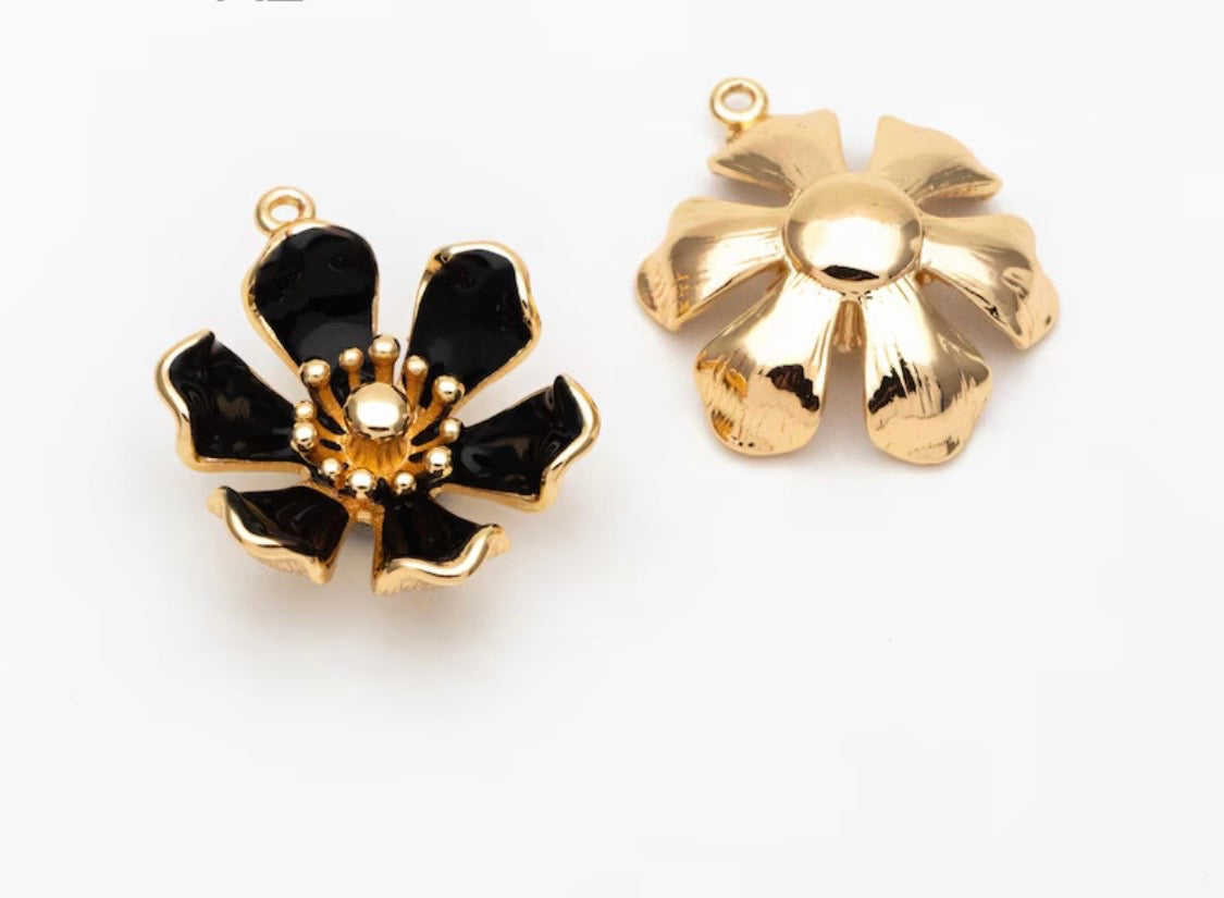 Floral earrings