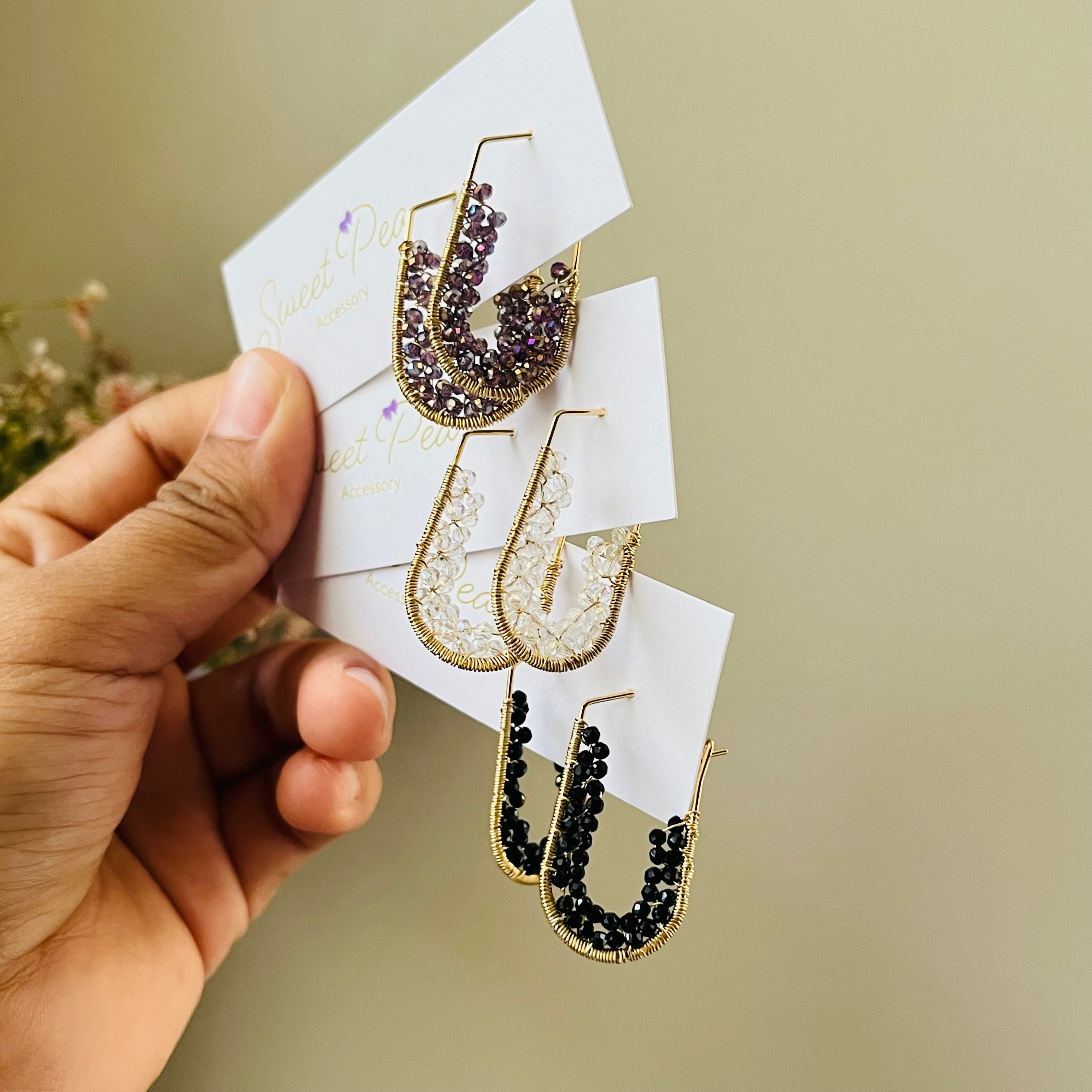 Wrapping earrings