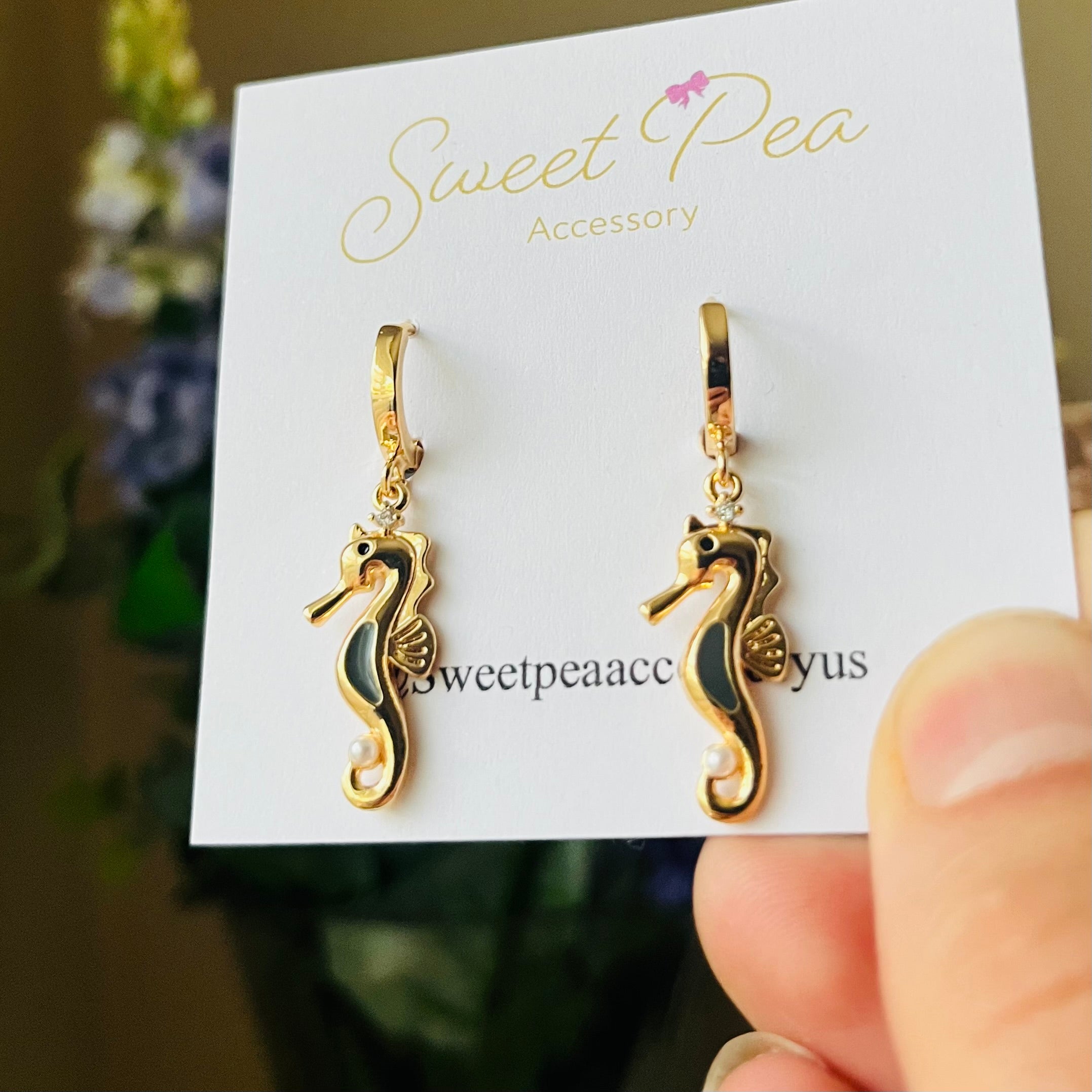 Seahorse earrings