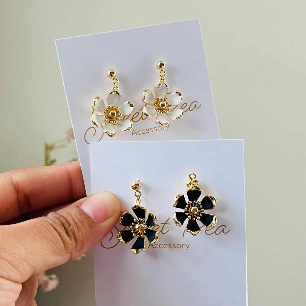 Floral earrings